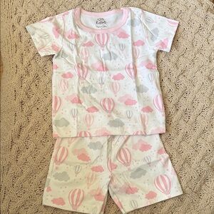 Pink and Gray Hot Air Balloon Pajama Set